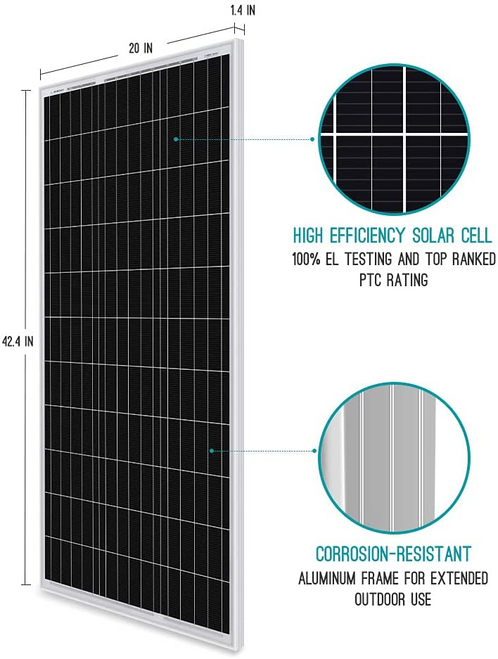 Renogy 100 Watt 12 Volt Solar RV Kit