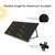 100W 12V Monocrystalline Portable Solar Panel Suitcase with 20A Waterproof Charge Controller