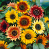 Sunflower Blend 80 Seeds (Helianthus annuus) Flower Heirloom