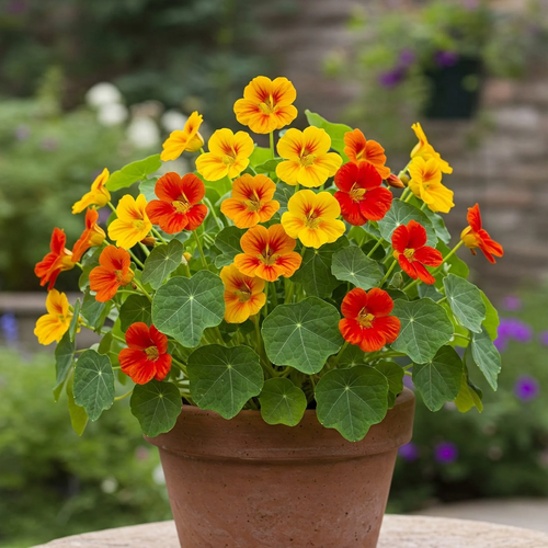 Nasturtium 'Gleam Hybrids' Colorful Flower 14-18 Seeds