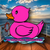 Classic Hot Pink Duck Pin – A Splash of Bold on the High Seas!