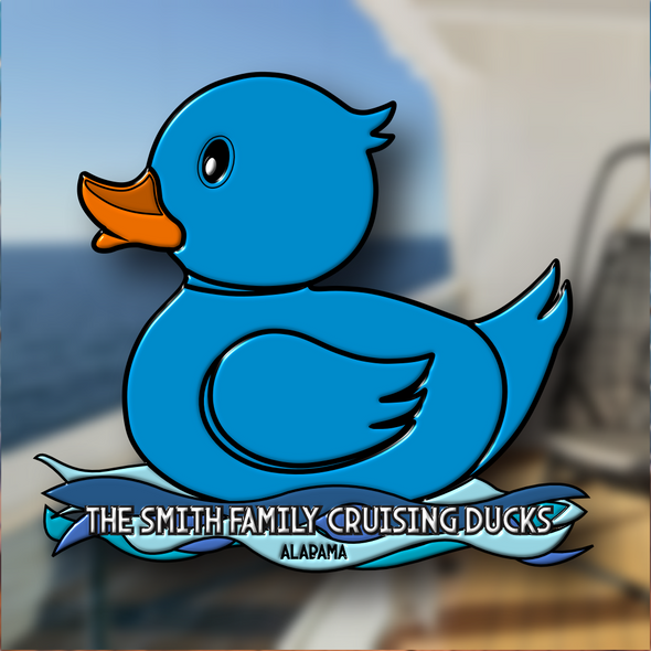 Classic Blue Duck Pin – A Splash of Nautical Fun