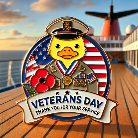 Veterans Day Duck Pin – Thank You for Your Service