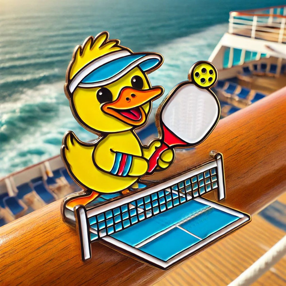 Pickleball Duck Pin – Quick Ship Edition