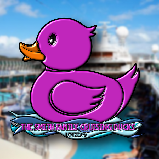 Classic Purple Duck Pin – Cruising in Style