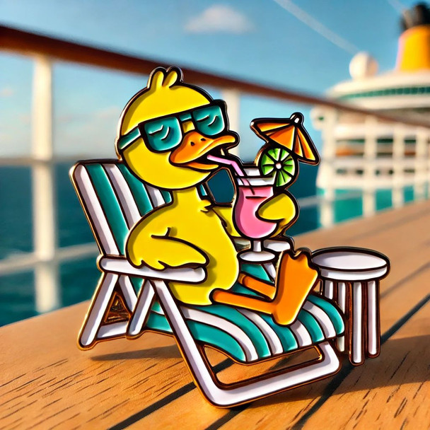 Lounger Duck Pin – Relaxation on the Waves!
