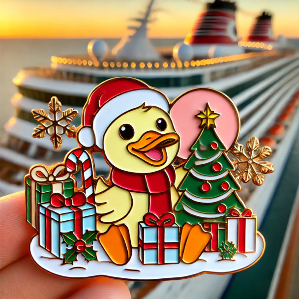 Christmas Cheer Duck Pin – Deck the Cruise Decks!