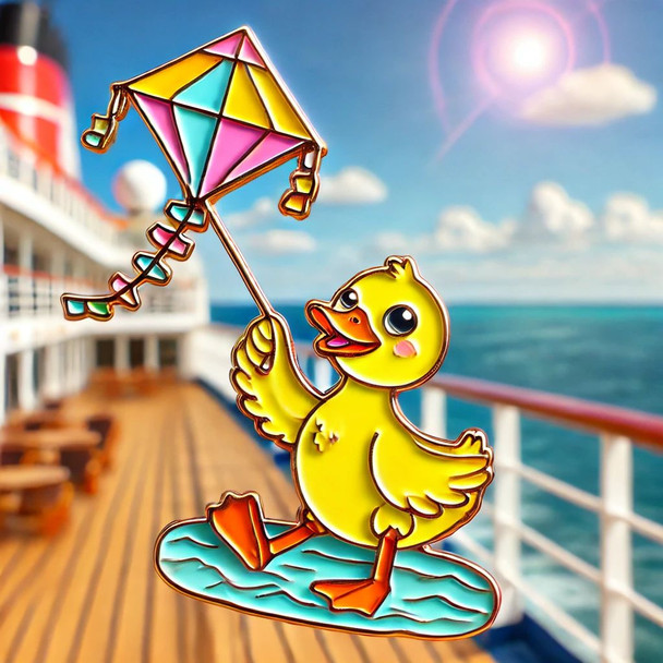 High Seas Kite Flyer Duck Pin – Quick Ship Fun in the Breeze