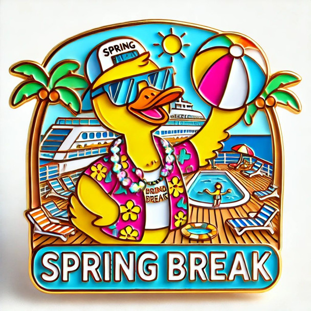 Spring Break Duck Pin – Quick Ship Edition