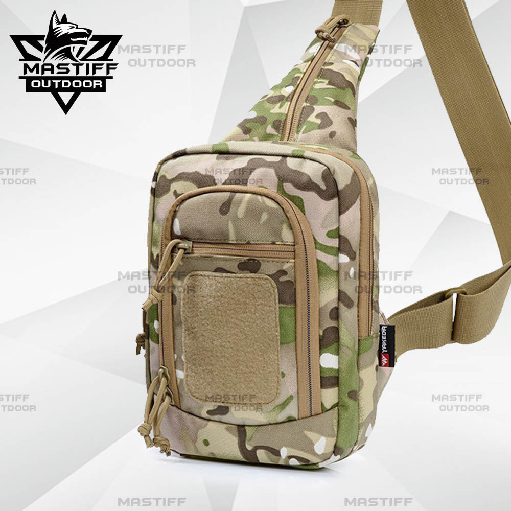 Tactical Military Trek Gun Sling Pack Shoulder Pack Day Pack 5 Zippered