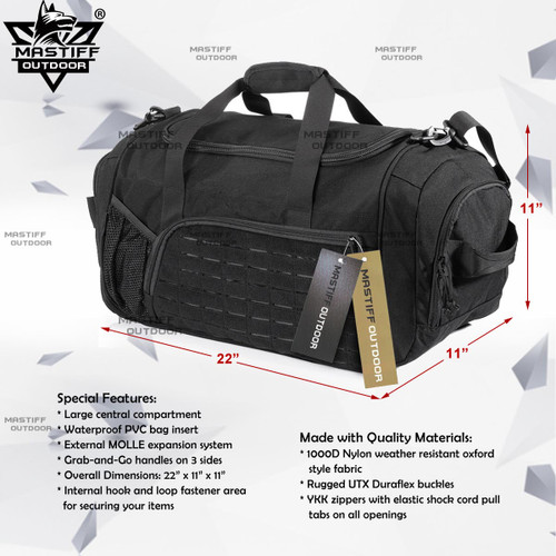 military tactical duffle bag