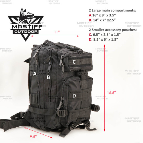 30l backpack dimensions