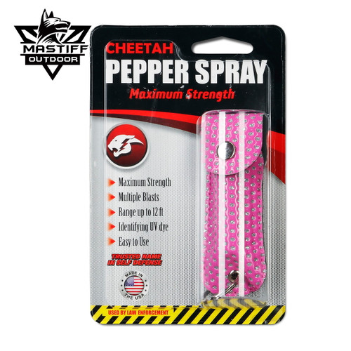 Max Strength Pepper Spray Self Defense Keychain Pocket Size Stylish Pouch