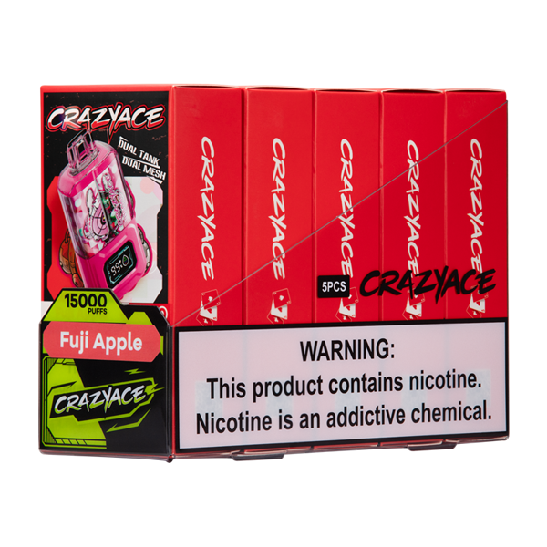 crazyace b15000 dual tank disposable vape Fuji Apple Select Flavor ::Sour Apple B* Pop badge-[new] Vuse Alto Pod: A