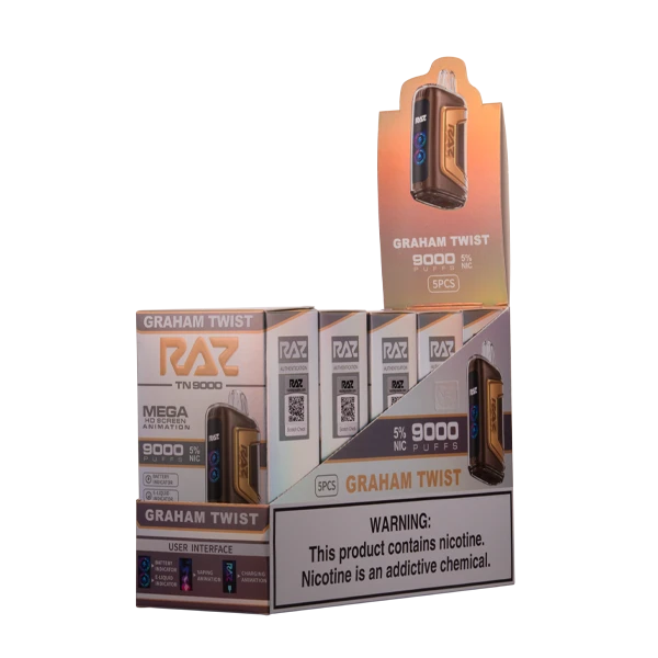 raz vape graham twist TP800 Flavors:Banana Cake Authentic Relx 5th Generation