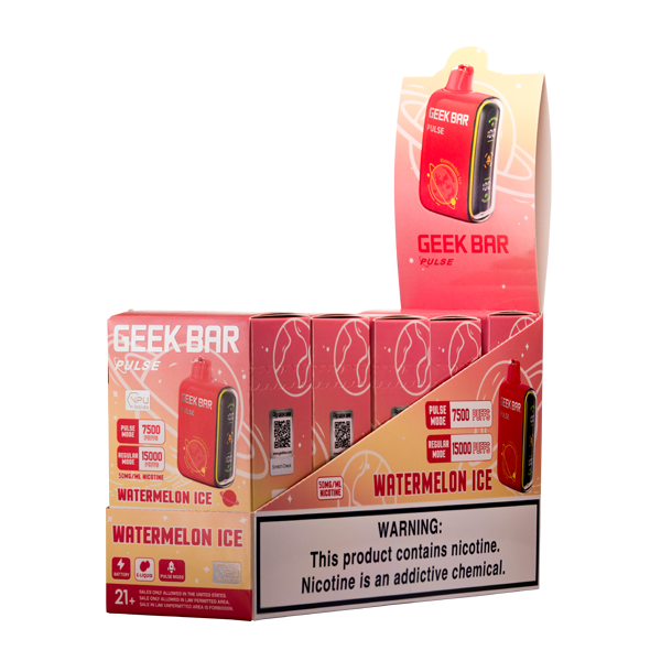 frozen watermelon geek bar flavor Ice Pulse Twisted B Pop Geek smooth fruity vape Nicotine:10 mg