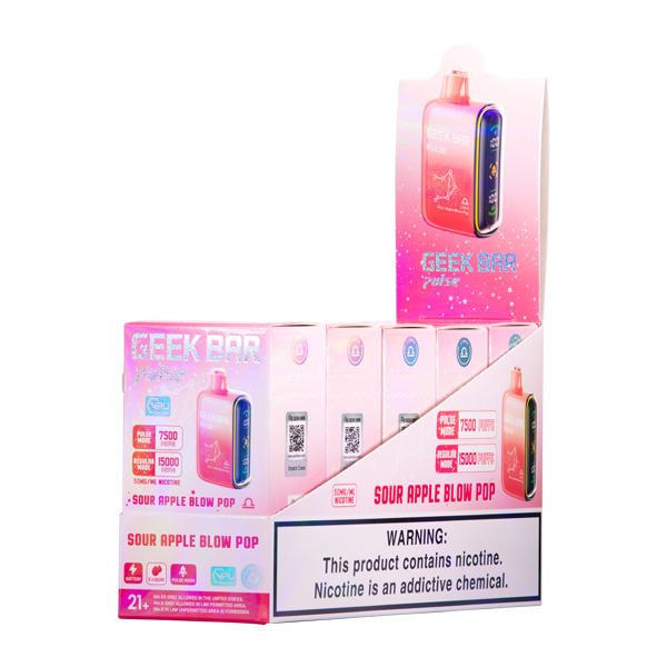 geek bar sour apple b burst flavor B-Burst Pulse Geek Bar Strawberry Banana disposable vape 25000 puffs FLAVOR:MIAMI MINT %0