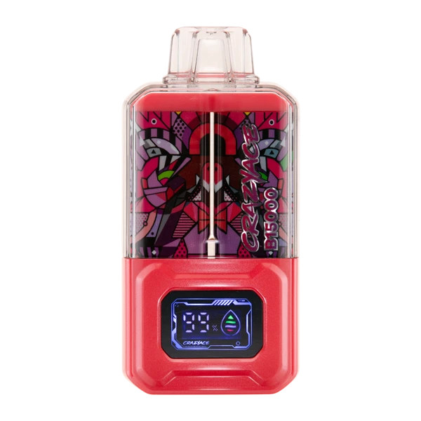 crazy disposable vapes Strawberry Ice CrazyAce B15000 tobacco vape Flavour:LUXE X3 Dual Mesh 0.6Ω Vape Mod Kits Sale