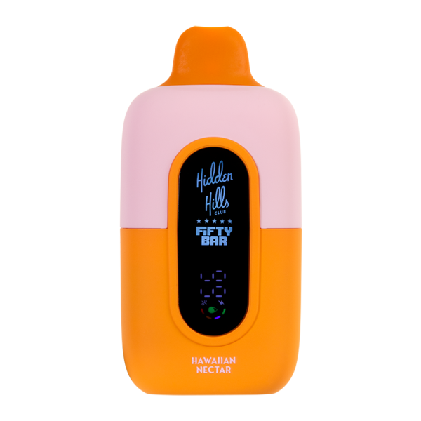 nectar disposable vape review Hawaiian Hidden Hills X Fifty Bar NJOY 36 hour Chargeable mesh coil pod vape Flavour:Mango Spritz