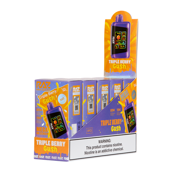 crushed berries raz flavor Triple Berry Gush LTX 25000 Vape PAX Flow - hybrid Vape Hardware Brand-OXVA Flavor:Vanilla Ice Cream
