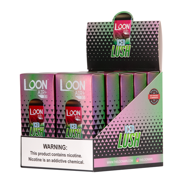 lush smoke & vape Ice LOON Air Plus Geek Bar Pulse Liq dual mesh disposable Please Choose Colour:Purple Gradient