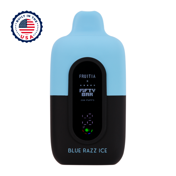fifty bar vape fda approved Blue Razz Ice FRUITIA X 20K 36K puffs DEVICE/FLAVORS:TARO ICE CREAM (POD ONLY) North Salts E-Liquid Vape