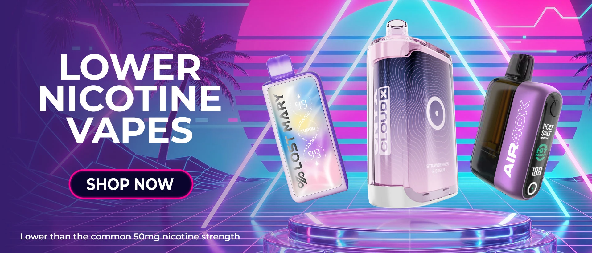 Shop Lower Nicotine vapes at Vaping.com