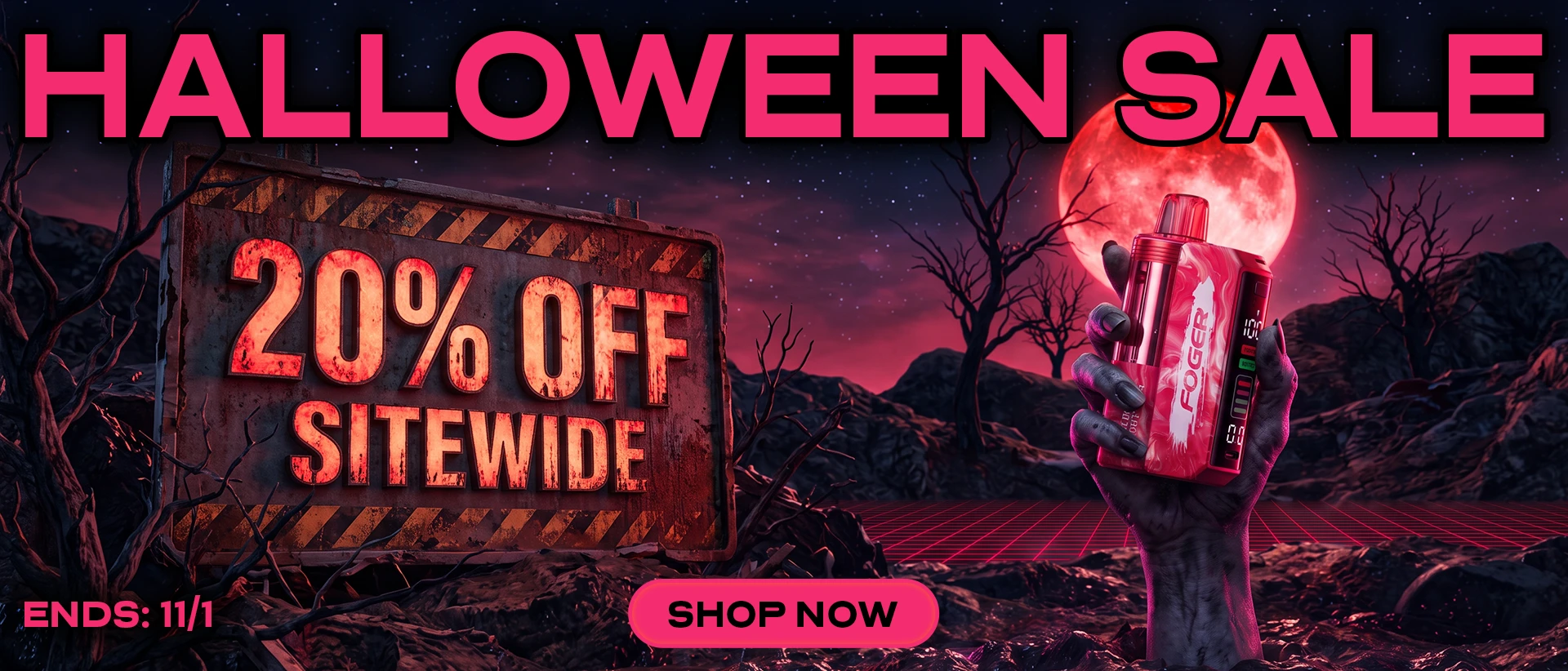 Shop Sitewide Halloween Sale 20% OFF at Vaping.com