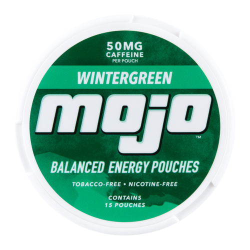 Mojo 50mg caffeine Wintergreen Energy Pouches