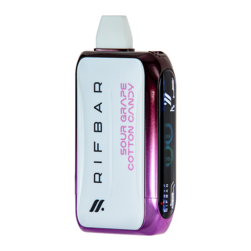 Sour Grape Cotton Candy Rifbar Tubro-X 25k for Vaping.com