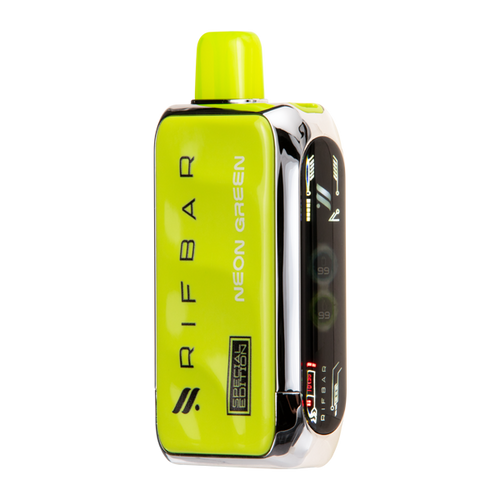 Neon Green Rifbar Tubro-X 25k for Vaping.com