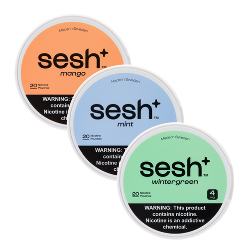 Sesh Nicotine Pouch 4 mg 3 pack sampler