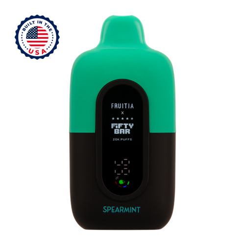 Spearmint FRUITIA X Fifty Bar 20K Vape Flavor