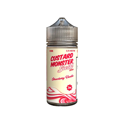 Strawberry Vanilla MONSTER LABS Custard Monster 100ml Swirl Edition
