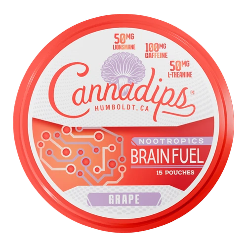Grape CANNADIPS Brain Fuel Pouches