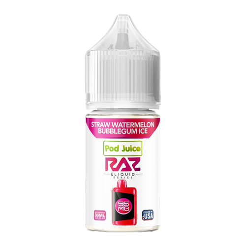 Straw Watermelon Bubblegum Ice RAZ X Pod Juice 30mL