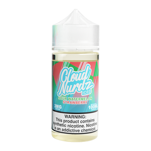 Iced Sour Watermelon Strawberry Cloud Nurdz 100ml