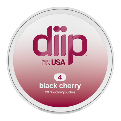 4 Black Cherry DIIP Reset Nixodine Pouches
