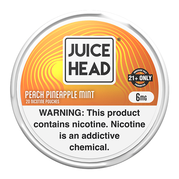 Juice Head Peach Pineapple Mint Nicotine Pouches 6mg