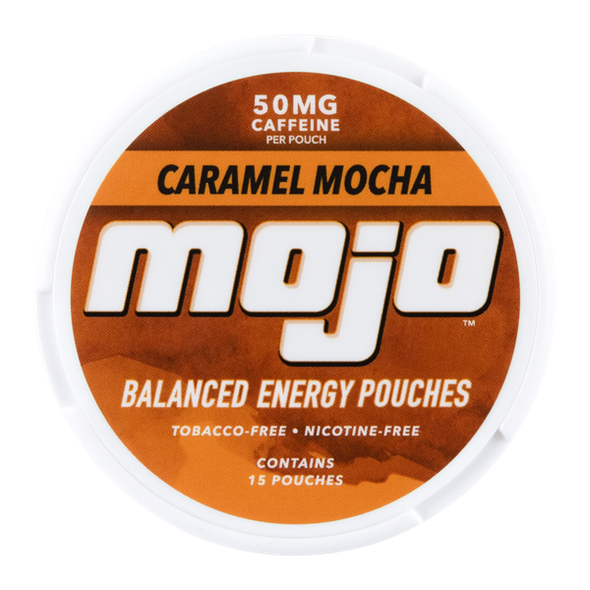 Mojo 50mg caffeine Caramel Mocha Energy Pouches