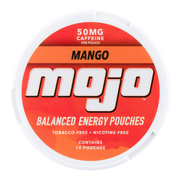Mojo 50mg caffeine Mango Energy Pouches
