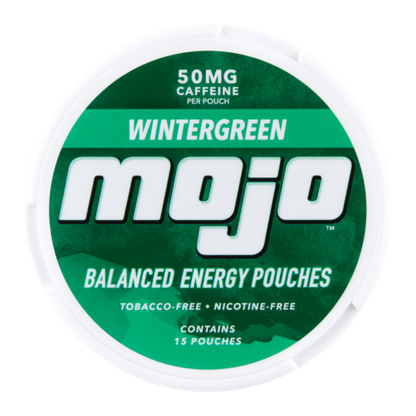 Mojo 50mg caffeine Wintergreen Energy Pouches