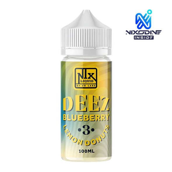Nix Liquid Deez Blueberry Lemon Donuts 100ML Nixodine E-Juice