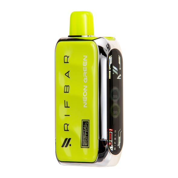 Neon Green Rifbar Tubro-X 25k for Vaping.com