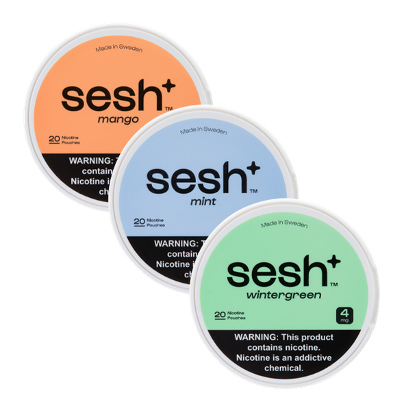 Sesh Nicotine Pouch 4 mg 3 pack sampler