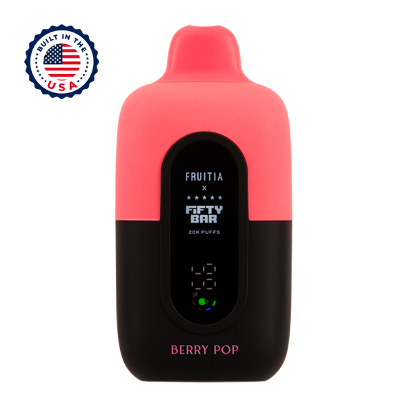 Berry Pop FRUITIA X Fifty Bar 20K Vape