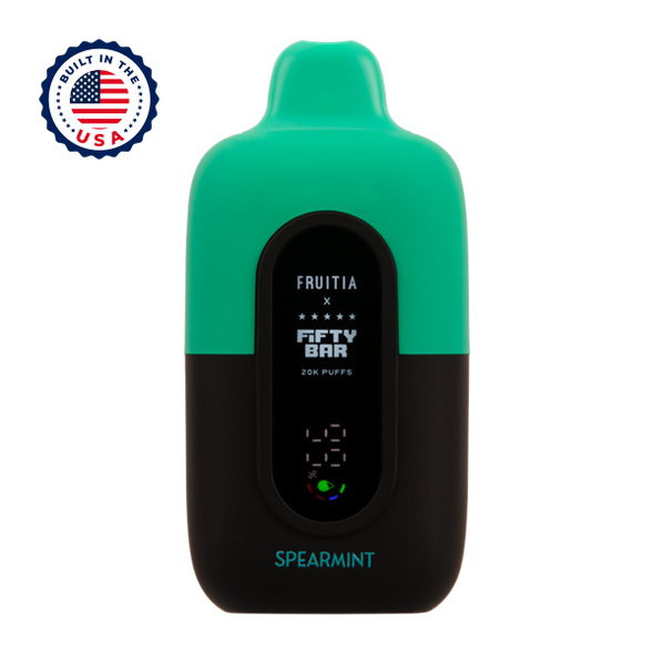 Spearmint FRUITIA X Fifty Bar 20K Vape Flavor