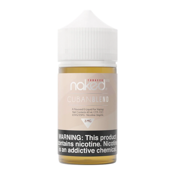 Cuban Blend Naked 100 Tobacco 60ml 3MG for Vaping.com