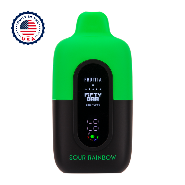 Sour Rainbow FRUITIA X Fifty Bar 20K Vape