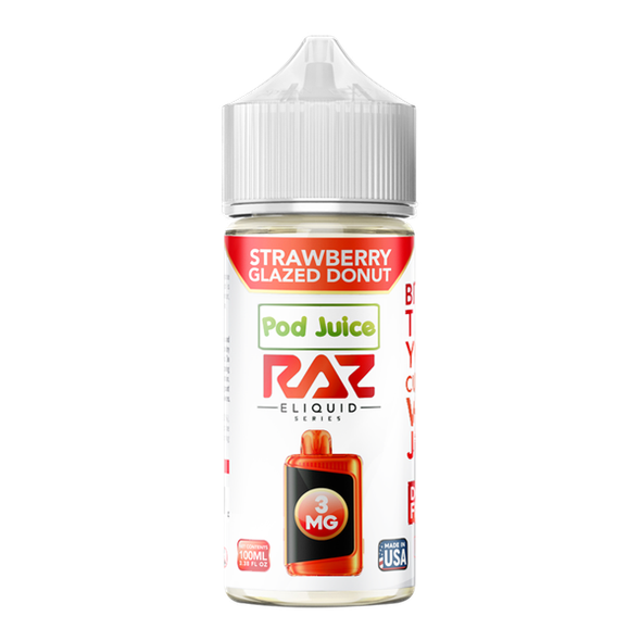 Strawberry Glazed Donut RAZ X POD JUICE 100ml